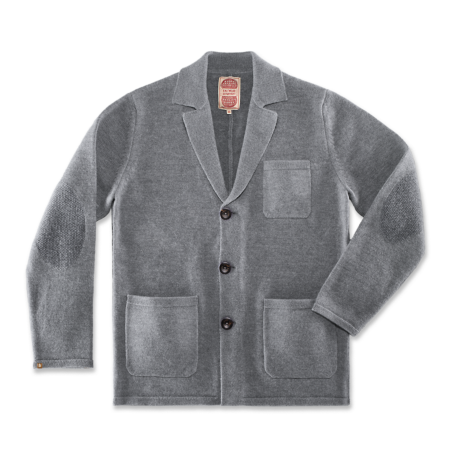 Denton Merino Wool Blazer Grey Marl