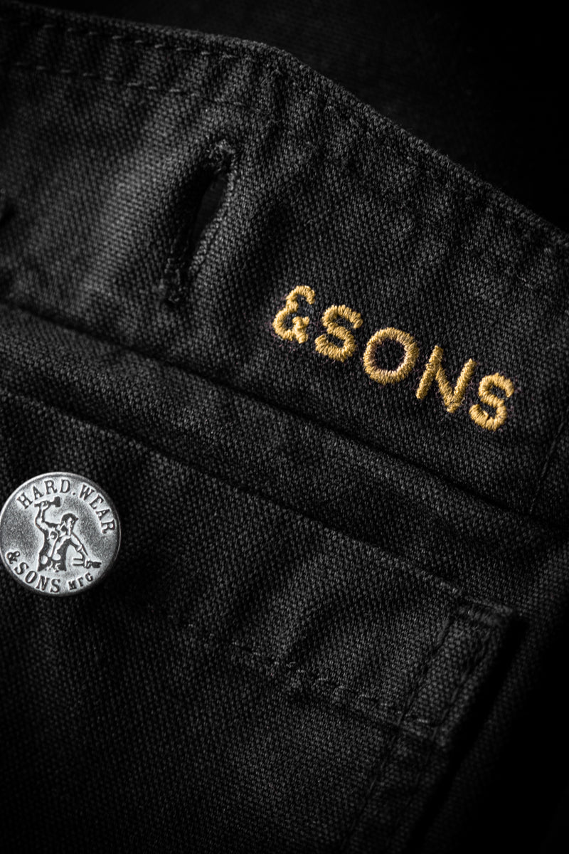 &SONS RYDER Hardwear Canvas Jacket Black