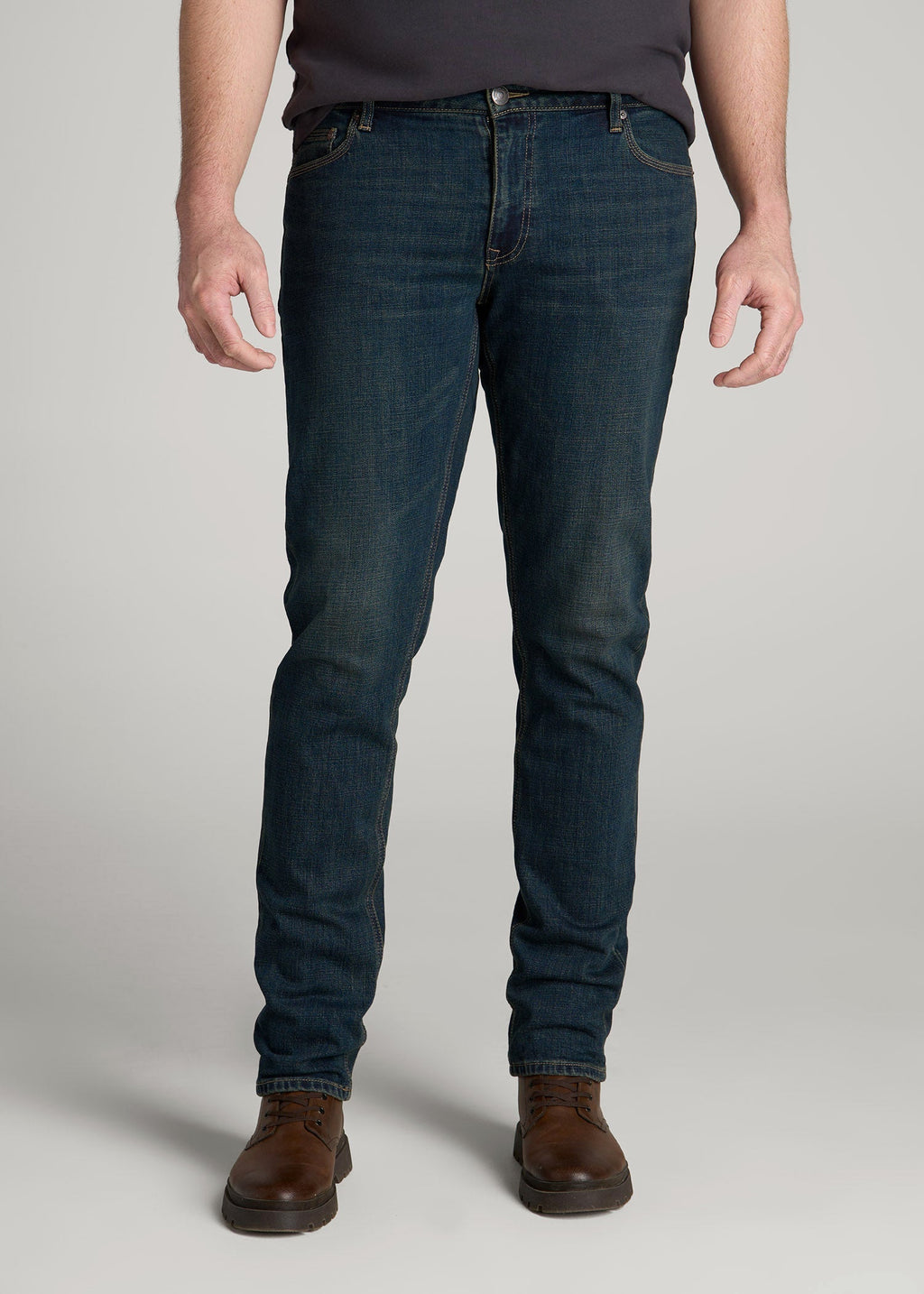 LJ&S TAPERED Jeans for Tall Men in Mechanic Blue