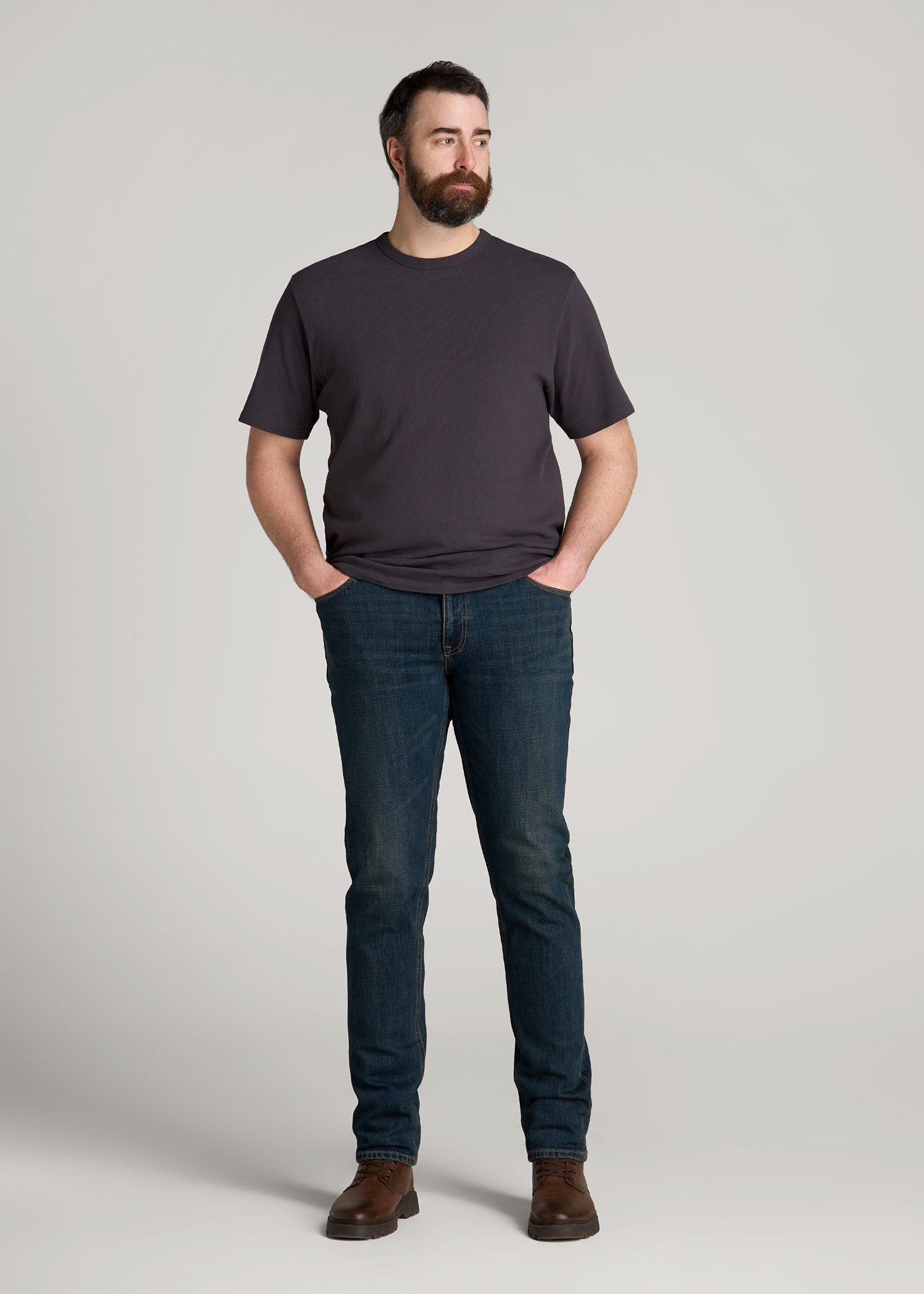 LJ&S TAPERED Jeans for Tall Men in Mechanic Blue