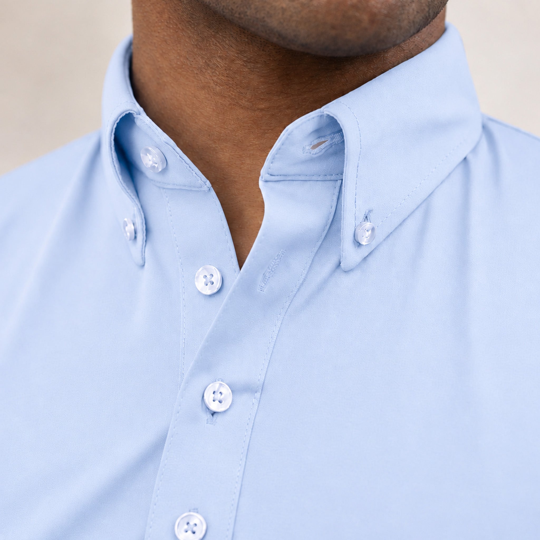 Oxford Button Down Collar Polo Light Blue