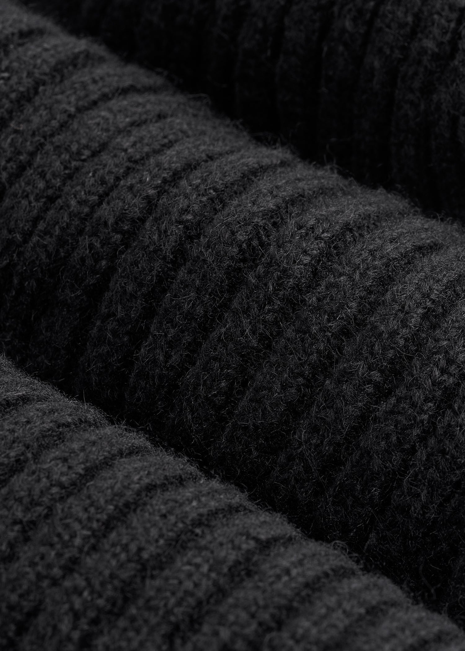 LJ&S Wool Blend Beanie for Tall Men in Black