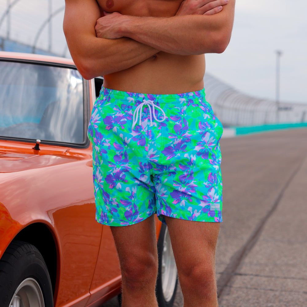 Kulani Kinis Mens Swim Trunks - Monaco Whispers (Tropic Tours Collection)