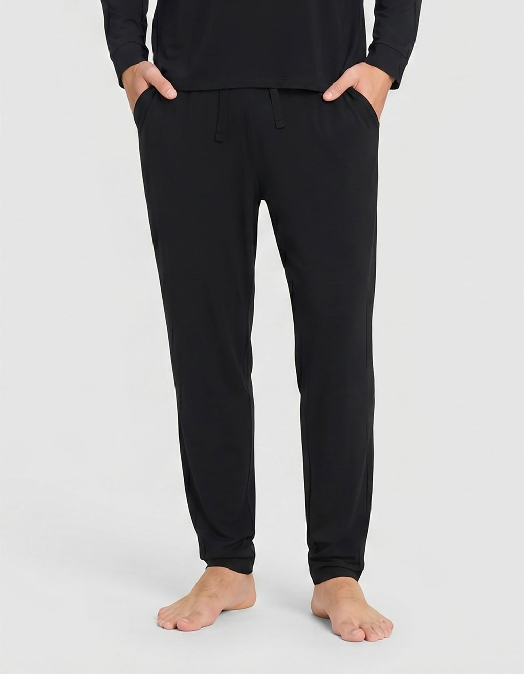 Men's Bamboo Stretch-Knit Long Sleeve Pajama Set