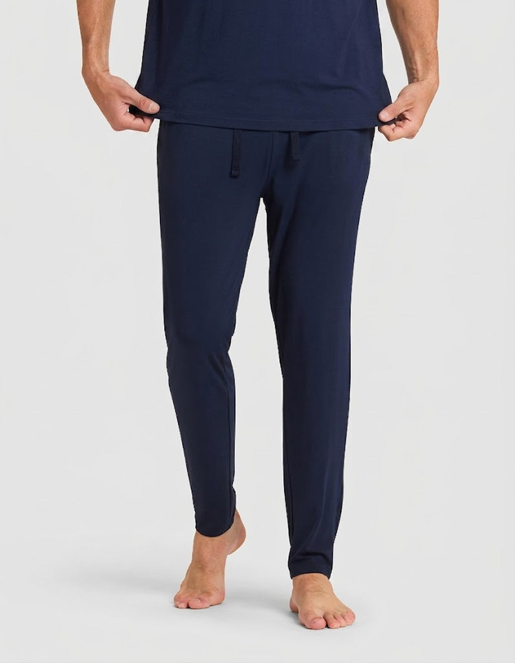 Men's Bamboo Stretch-Knit Long Sleeve Pajama Set