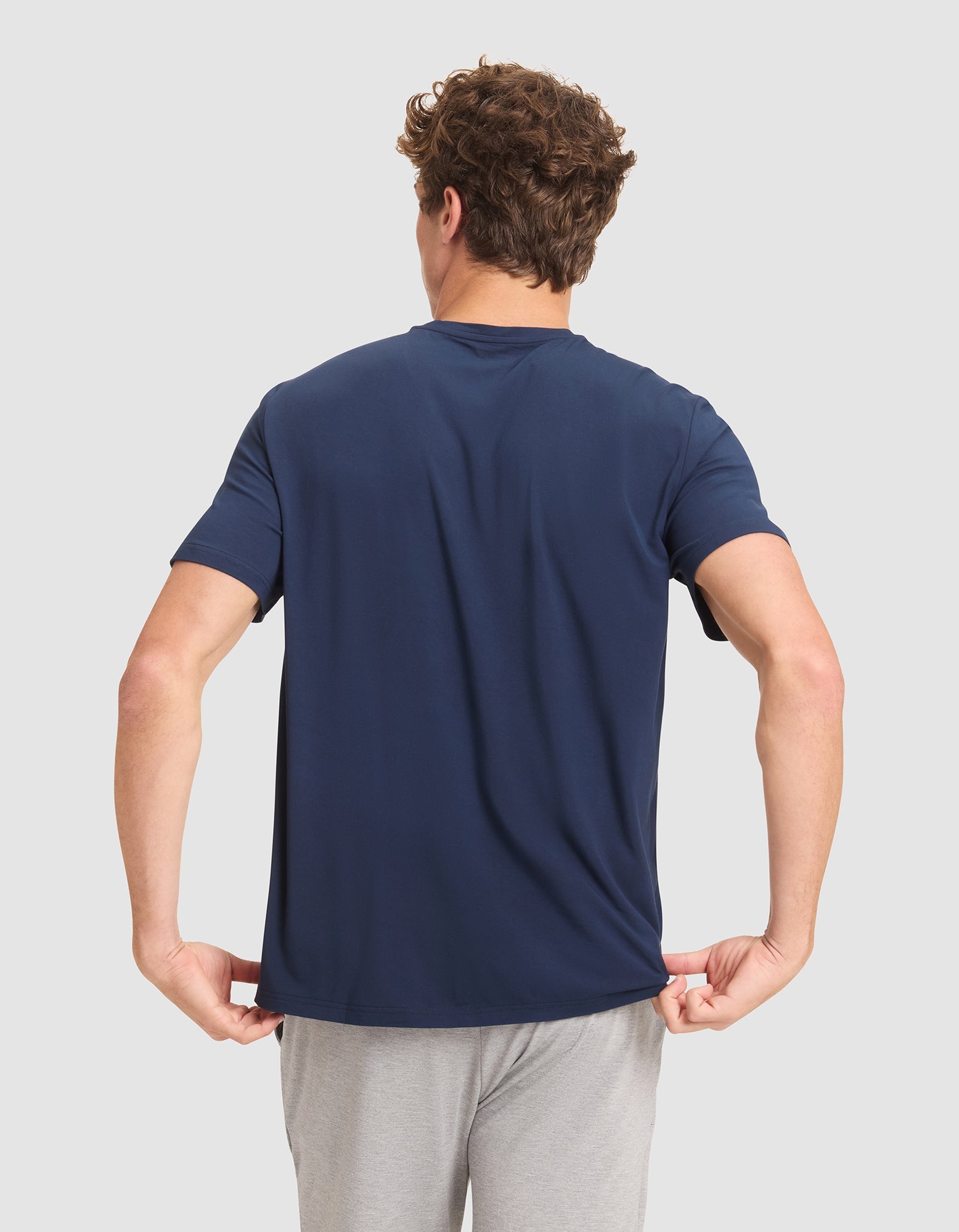 Men's Bamboo Stretch-Knit Short Sleeve Pajama Tee