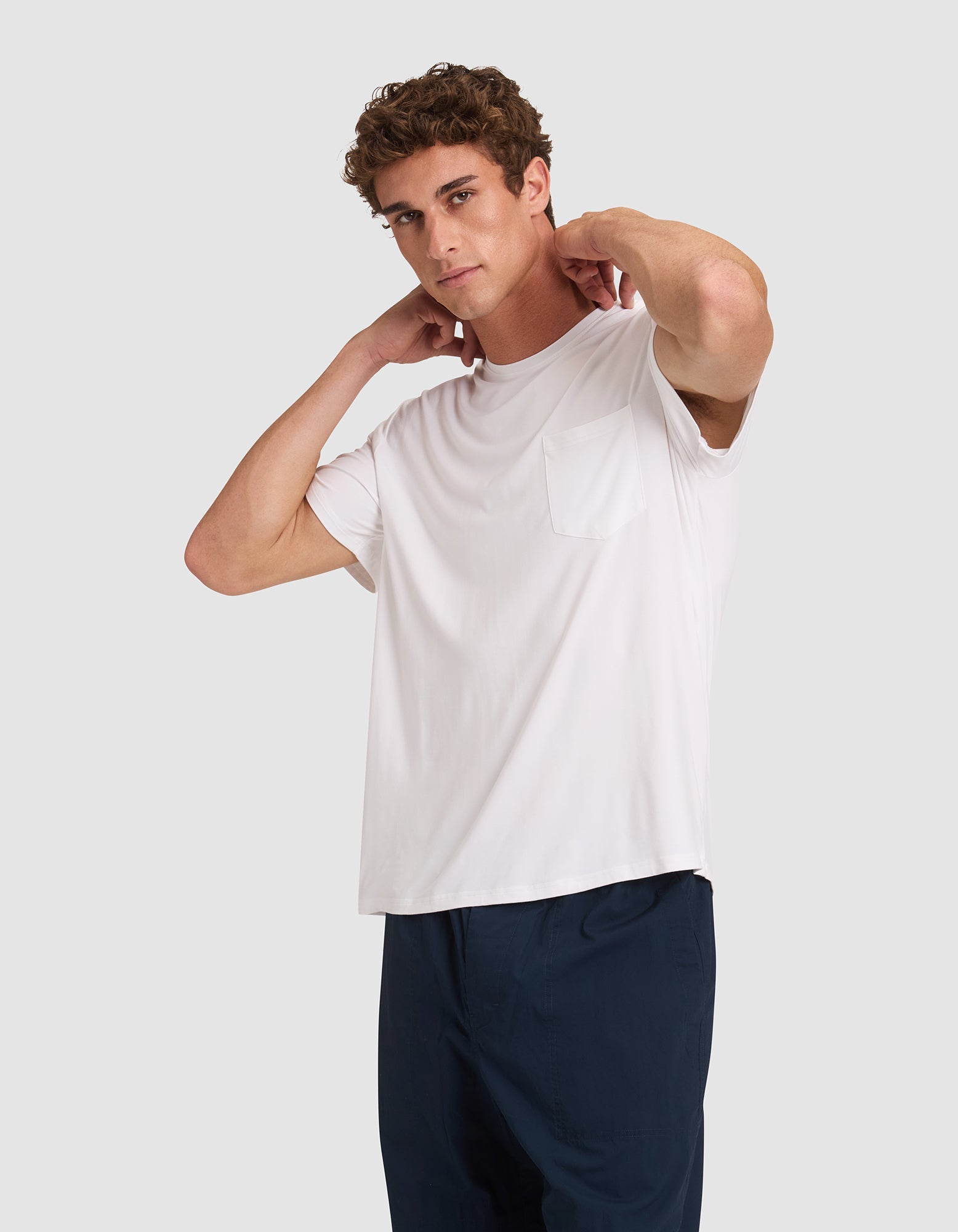 Men's Bamboo Stretch-Knit Short Sleeve Pajama Tee