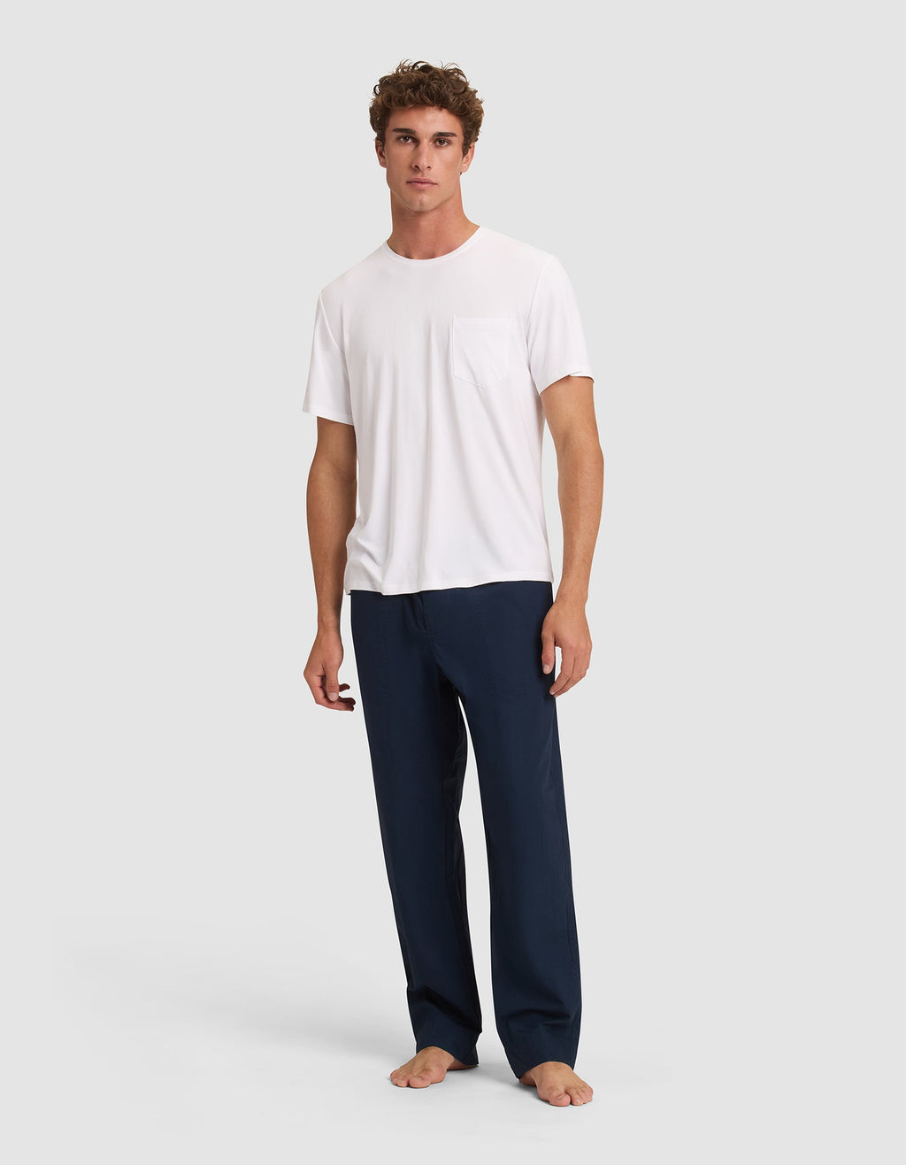 Men's Bamboo Stretch-Knit Short Sleeve Pajama Tee