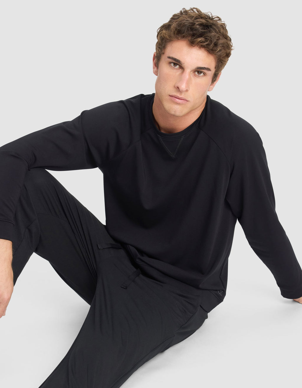 Men's Brushed Bamboo Pullover Crew - Last Chance