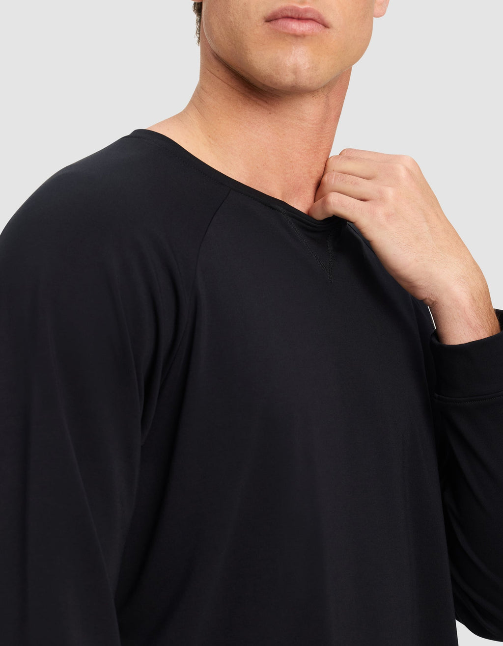 Men's Brushed Bamboo Pullover Crew - Last Chance