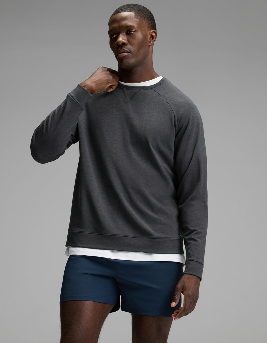 Men's Brushed Bamboo Pullover Crew