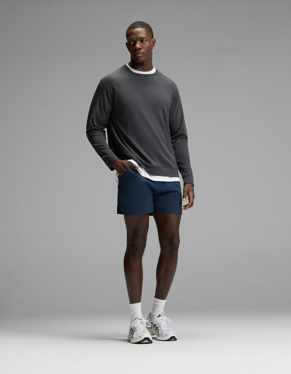 Men's Brushed Bamboo Pullover Crew