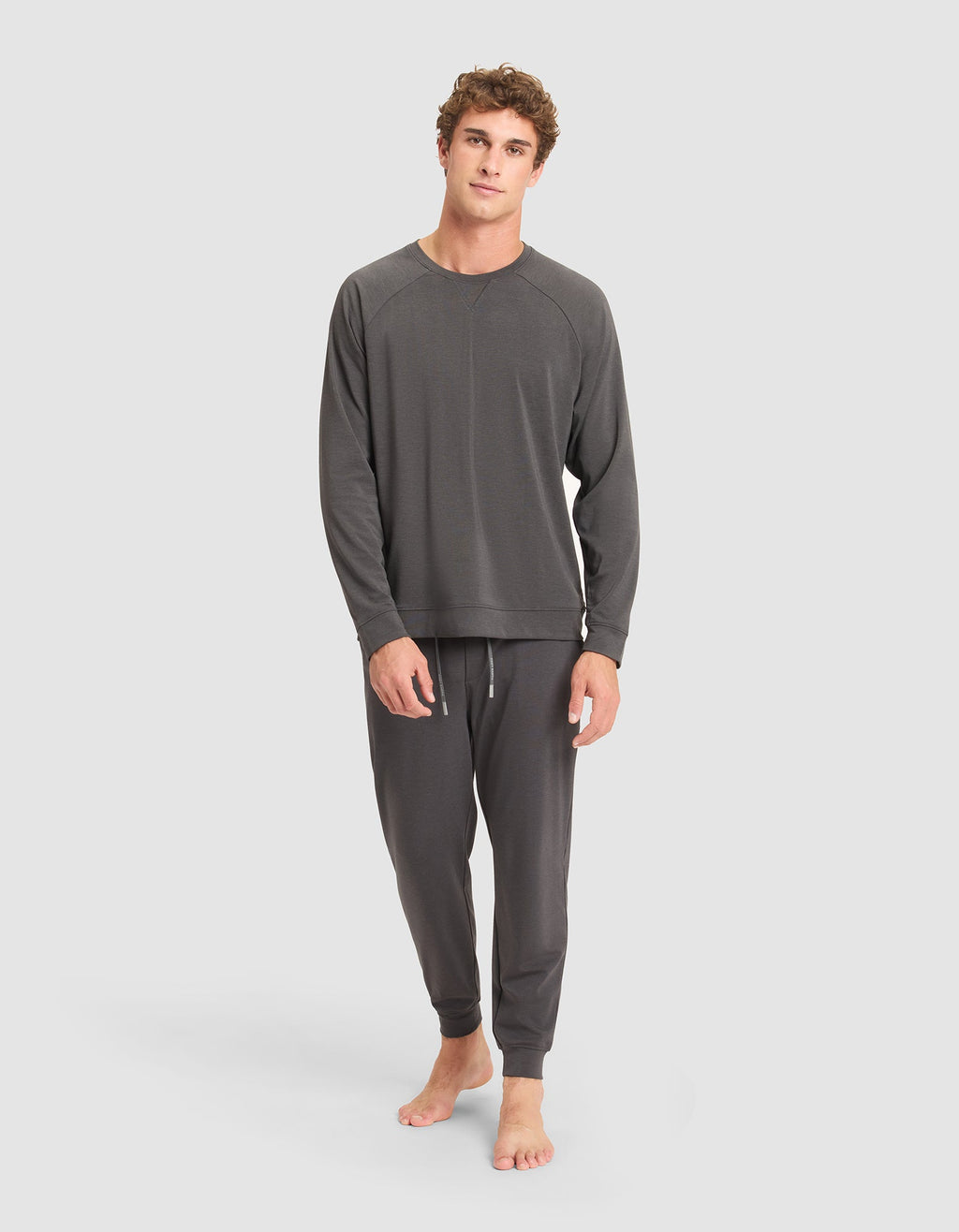 Men's Brushed Bamboo Pullover Crew - Last Chance