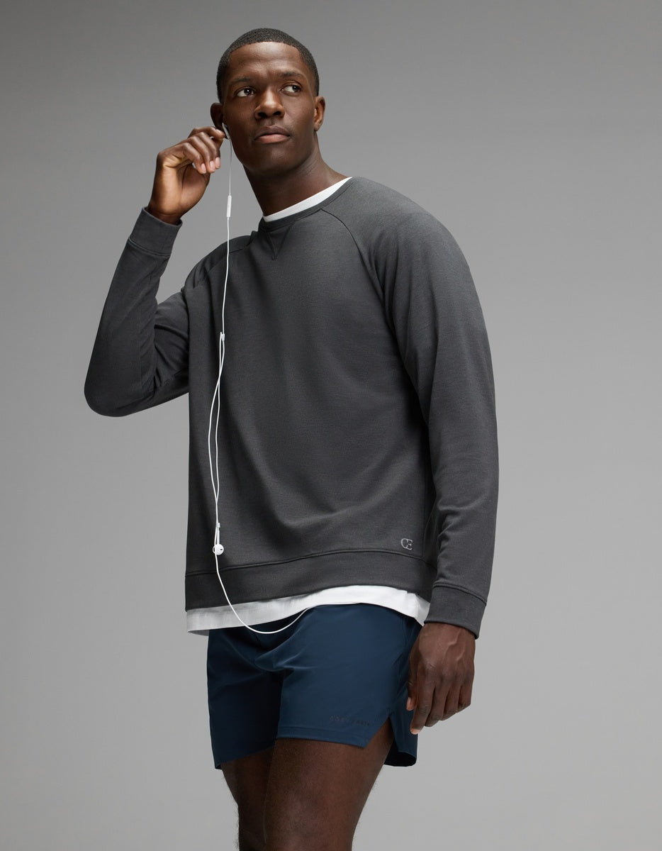 Men's Brushed Bamboo Pullover Crew
