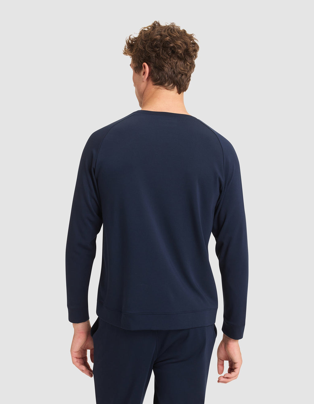 Men's Brushed Bamboo Pullover Crew - Last Chance