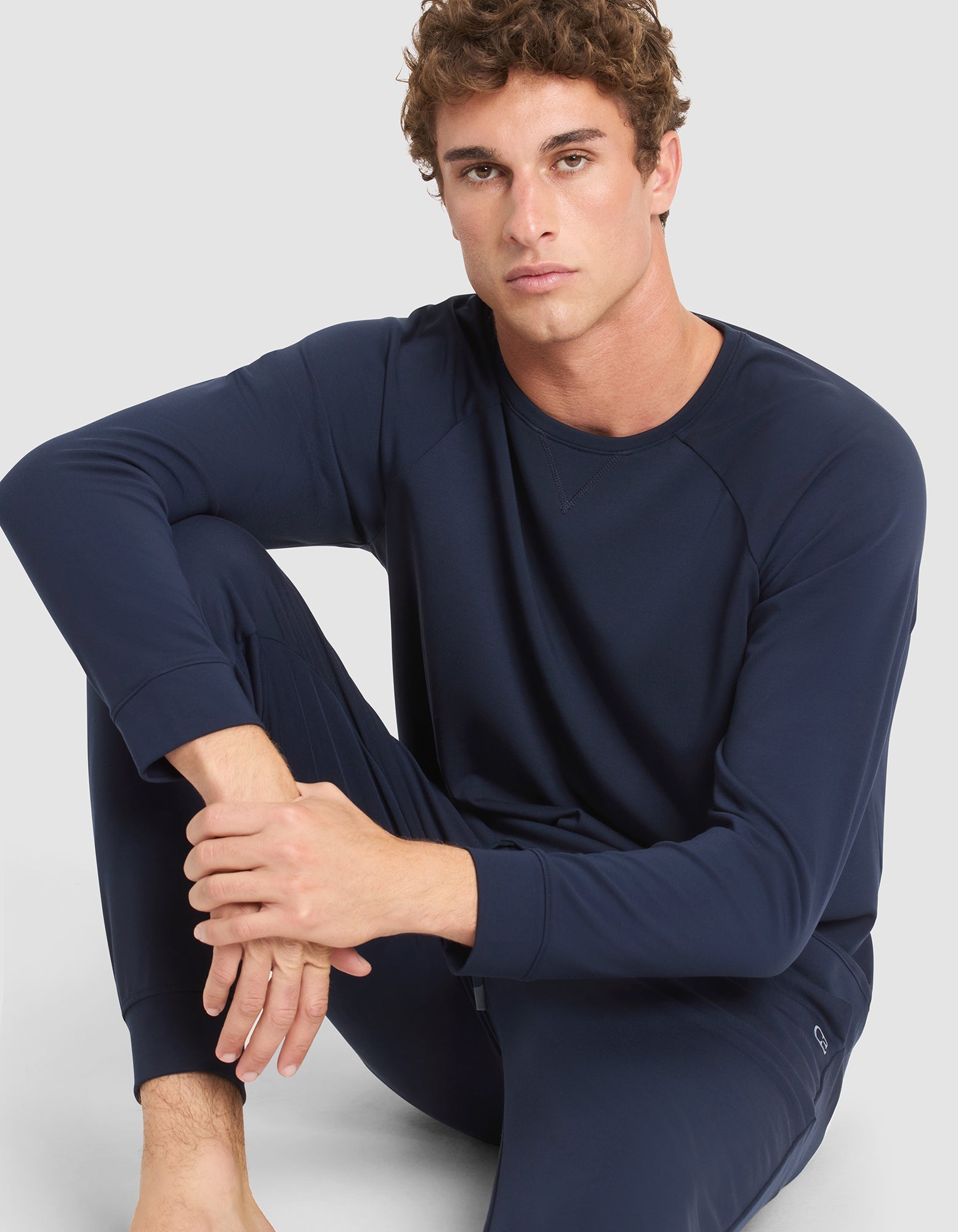 Men's Brushed Bamboo Pullover Crew