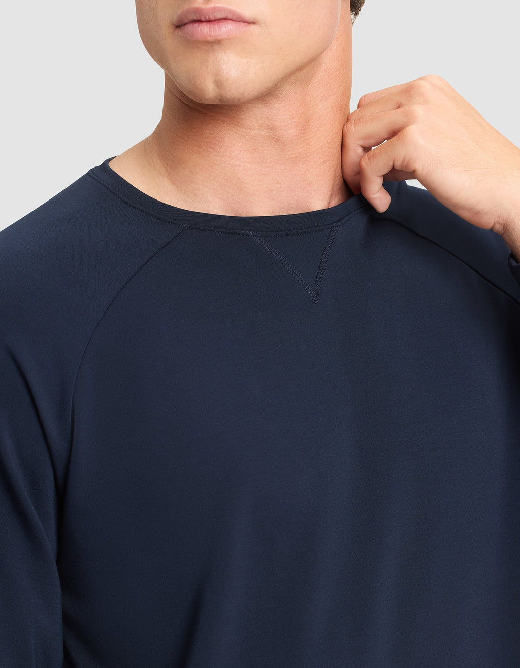 Men's Brushed Bamboo Pullover Crew