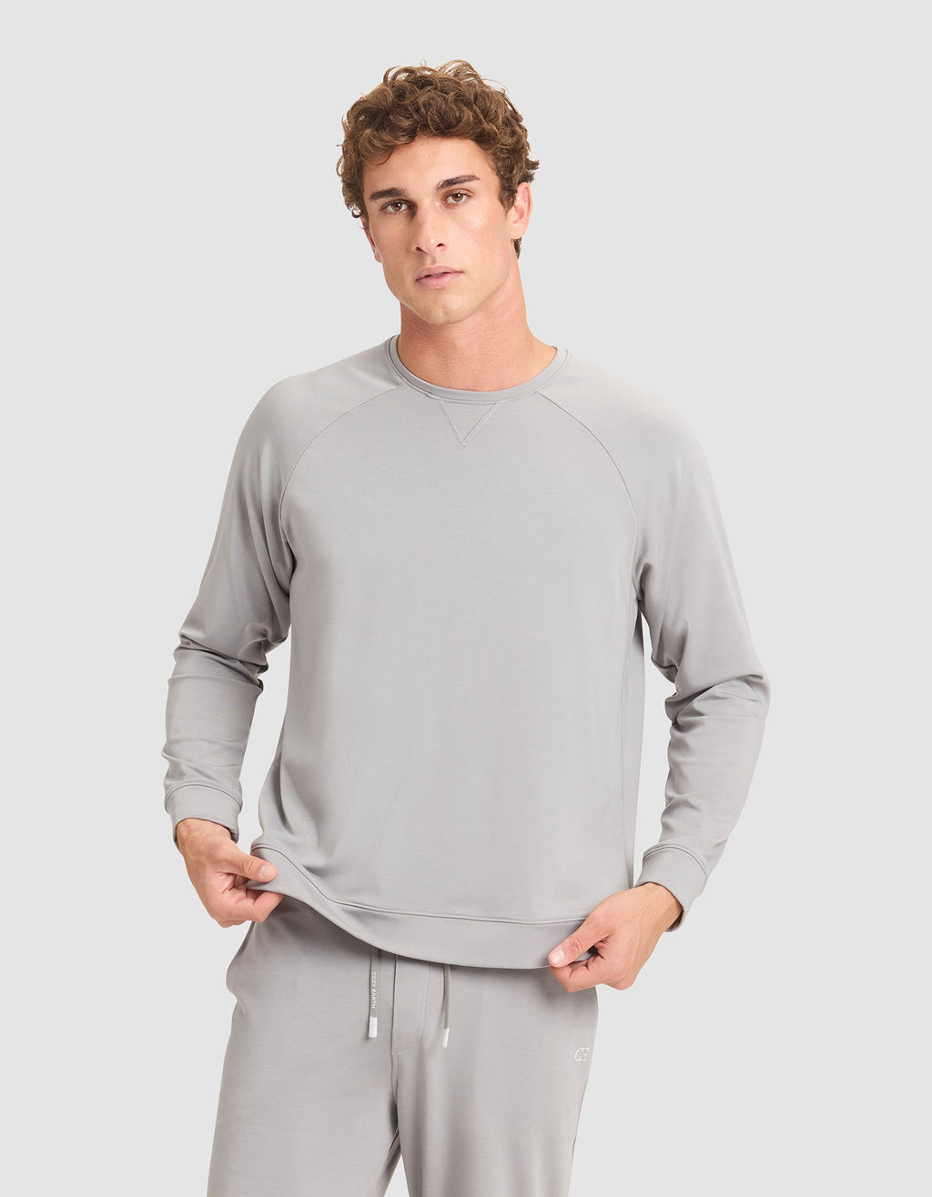 Men's Brushed Bamboo Pullover Crew - Last Chance