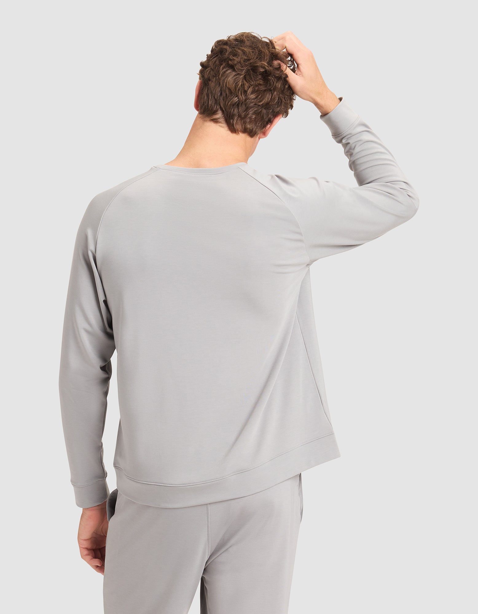 Men's Brushed Bamboo Pullover Crew