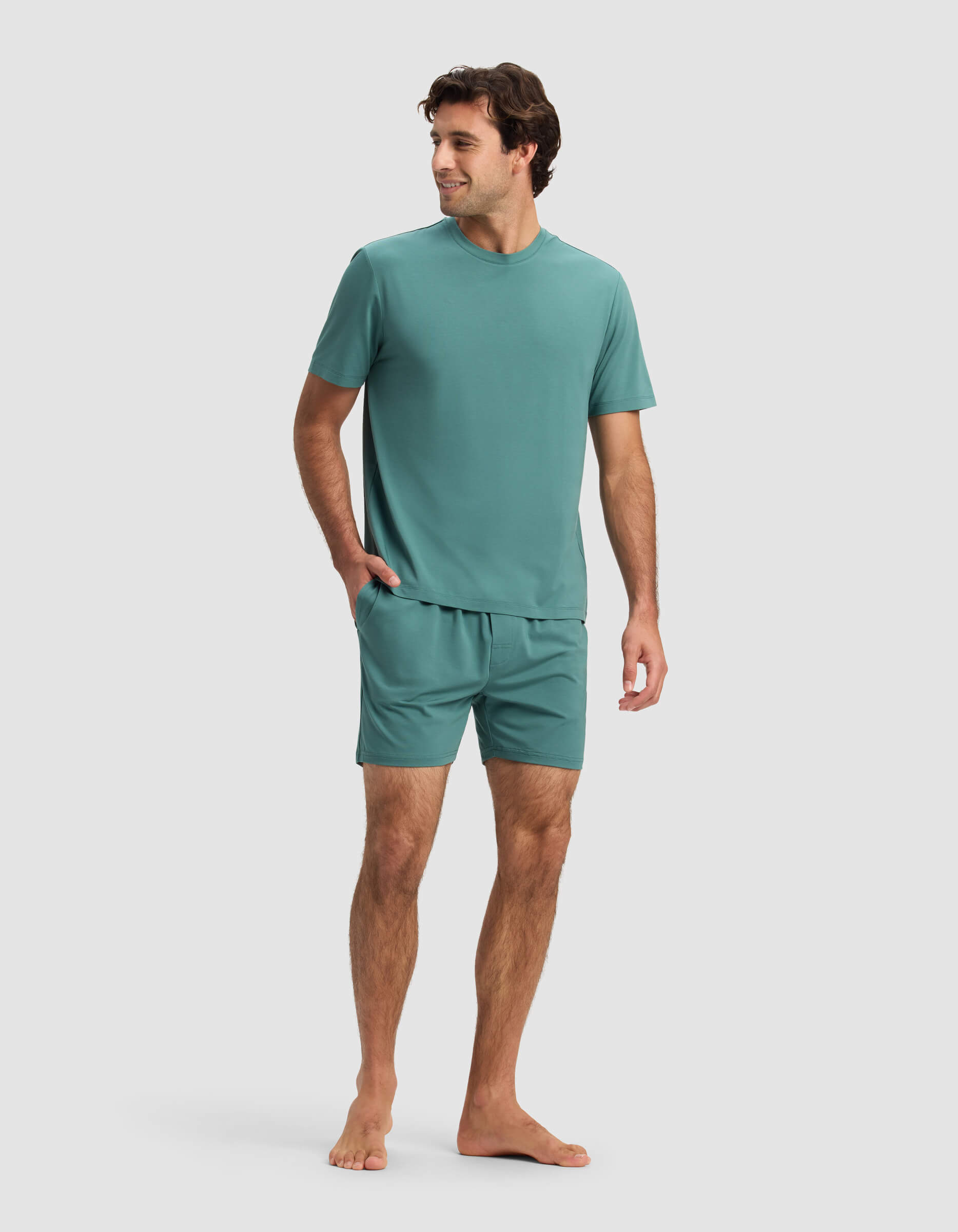 Men's First Layer Pajama Short Sleeve Tee & Short Set