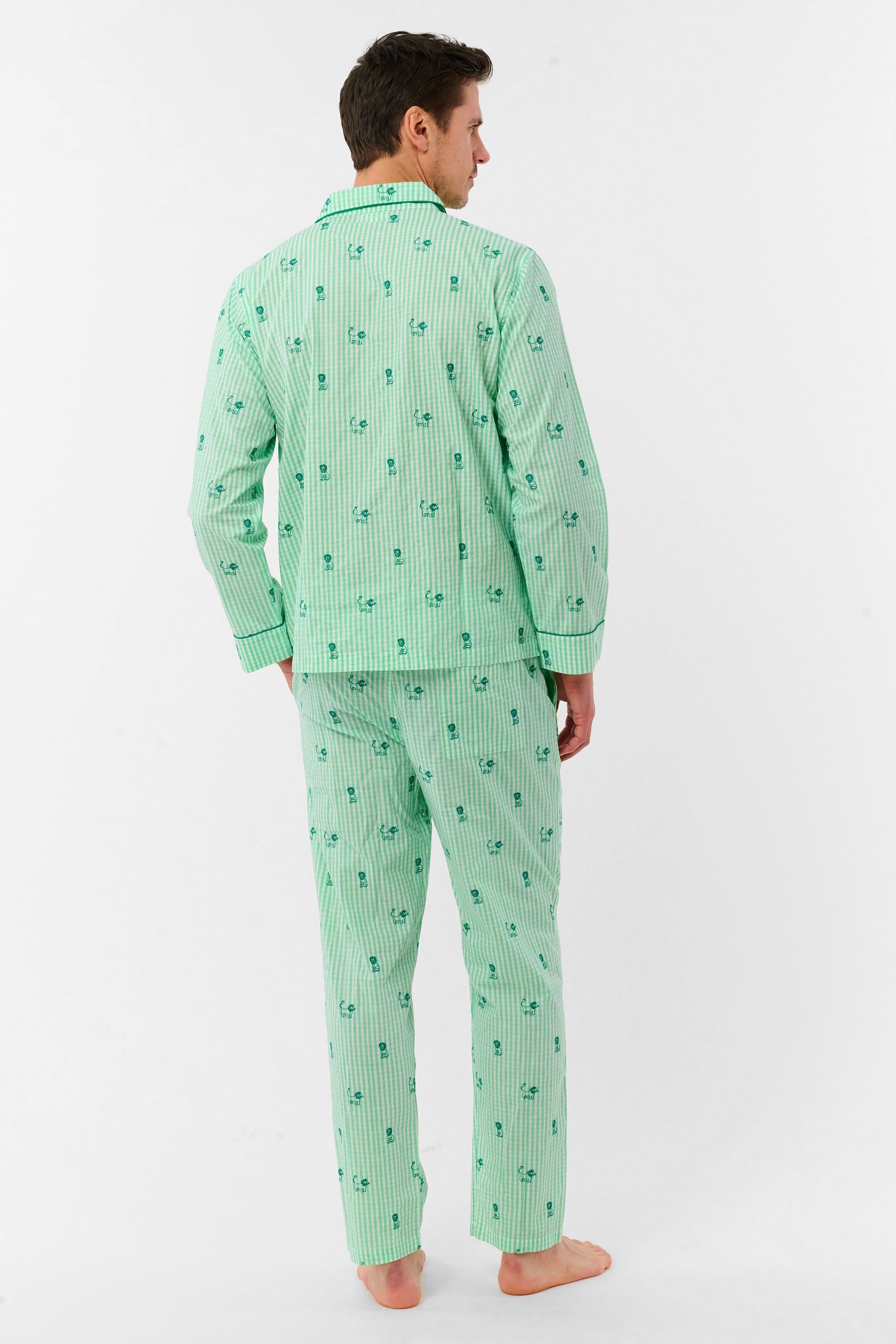 Mens Leo Gingham Loungewear