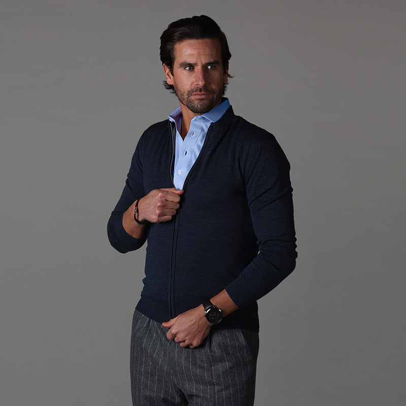 Semi-Spread Collar Polo Sky Blue Original
