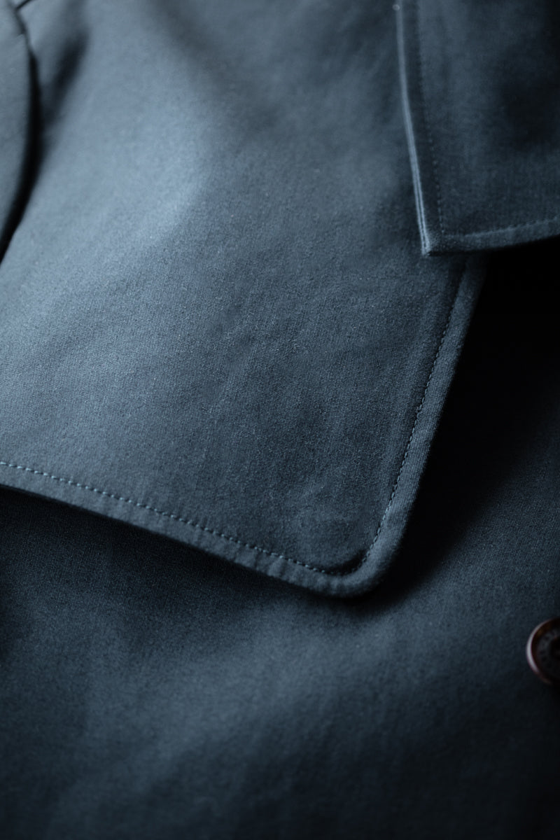 &SONS Woodward Raincoat Navy