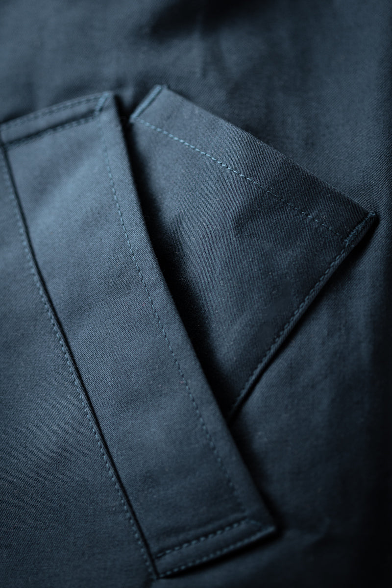 &SONS Woodward Raincoat Navy