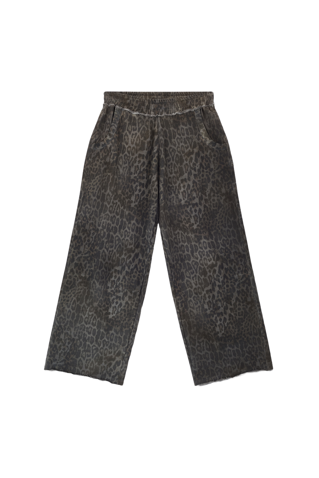 Charcoal Leopard Monster Joggers