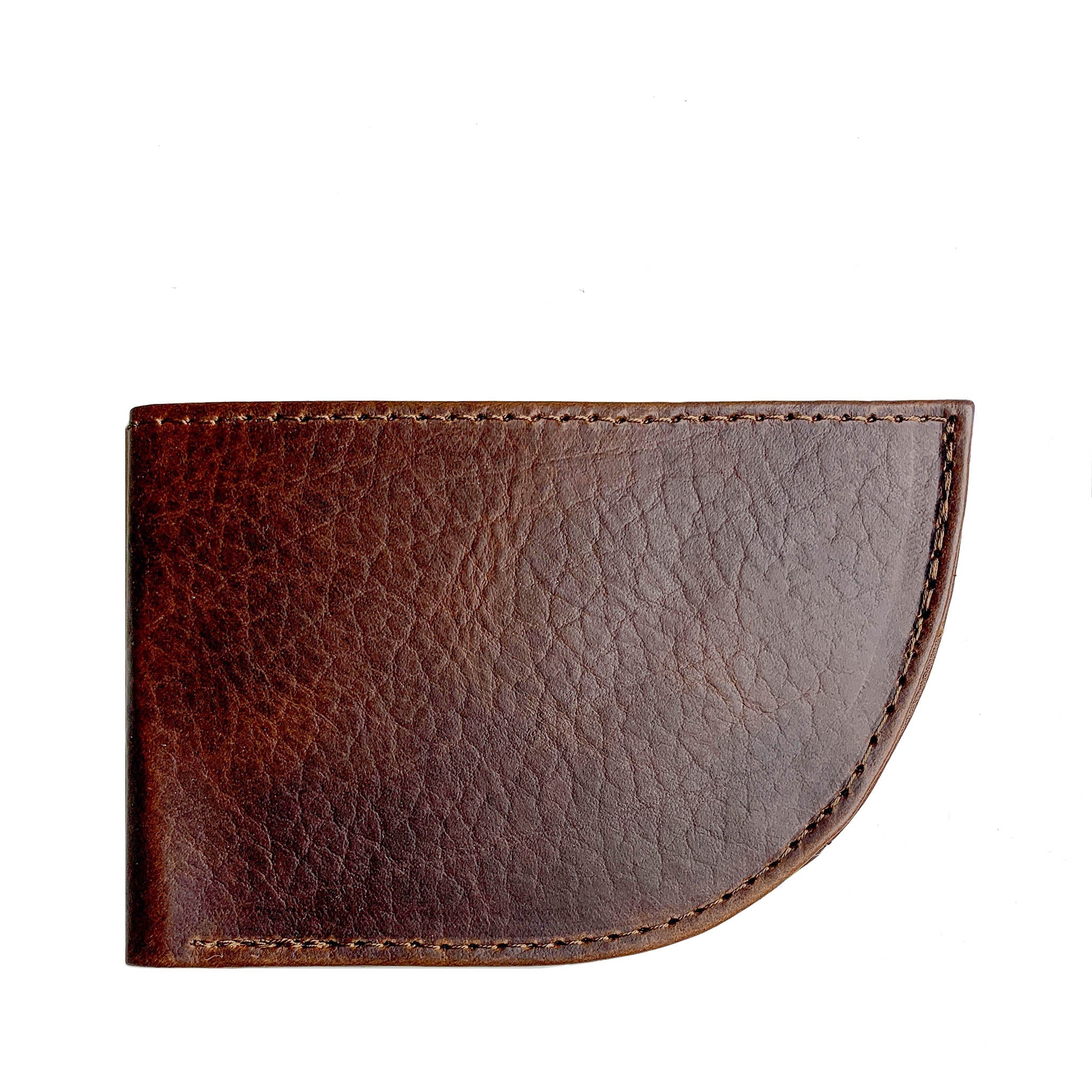 Factory Second Previously Embossed Made in Maine Front Pocket Wallet - BROWN