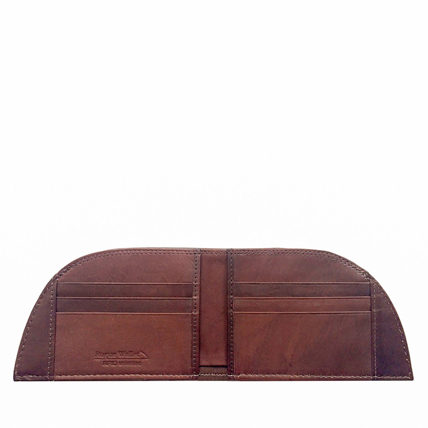 Factory Second Previously Embossed Made in Maine Front Pocket Wallet - BROWN