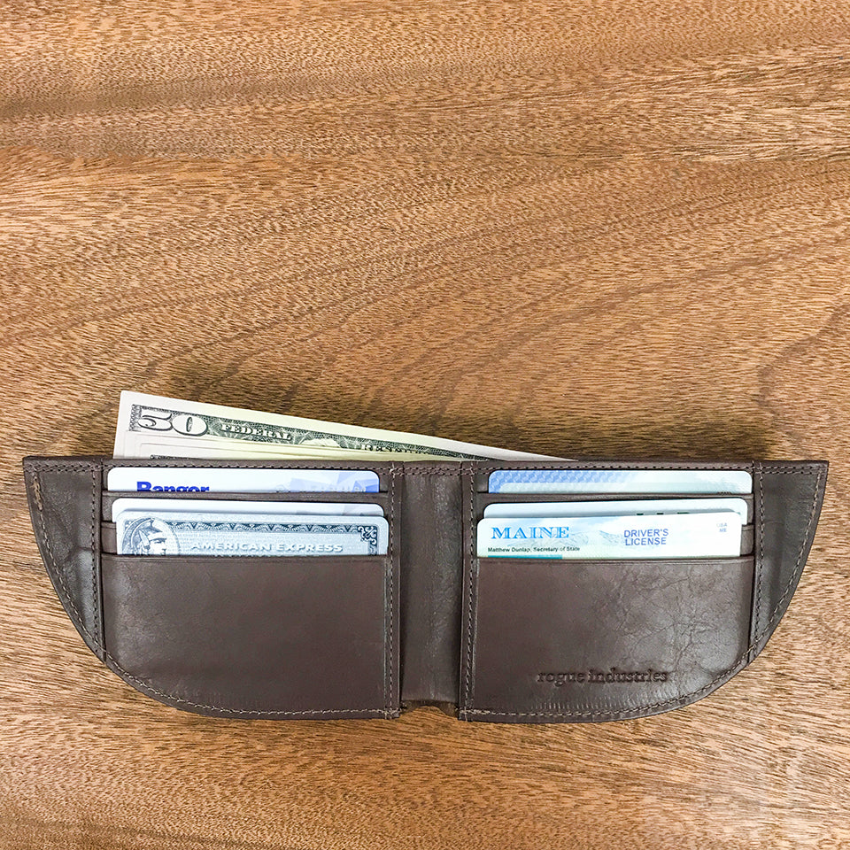 Factory Second Imported Rogue Front Pocket Wallet - BROWN/TAN