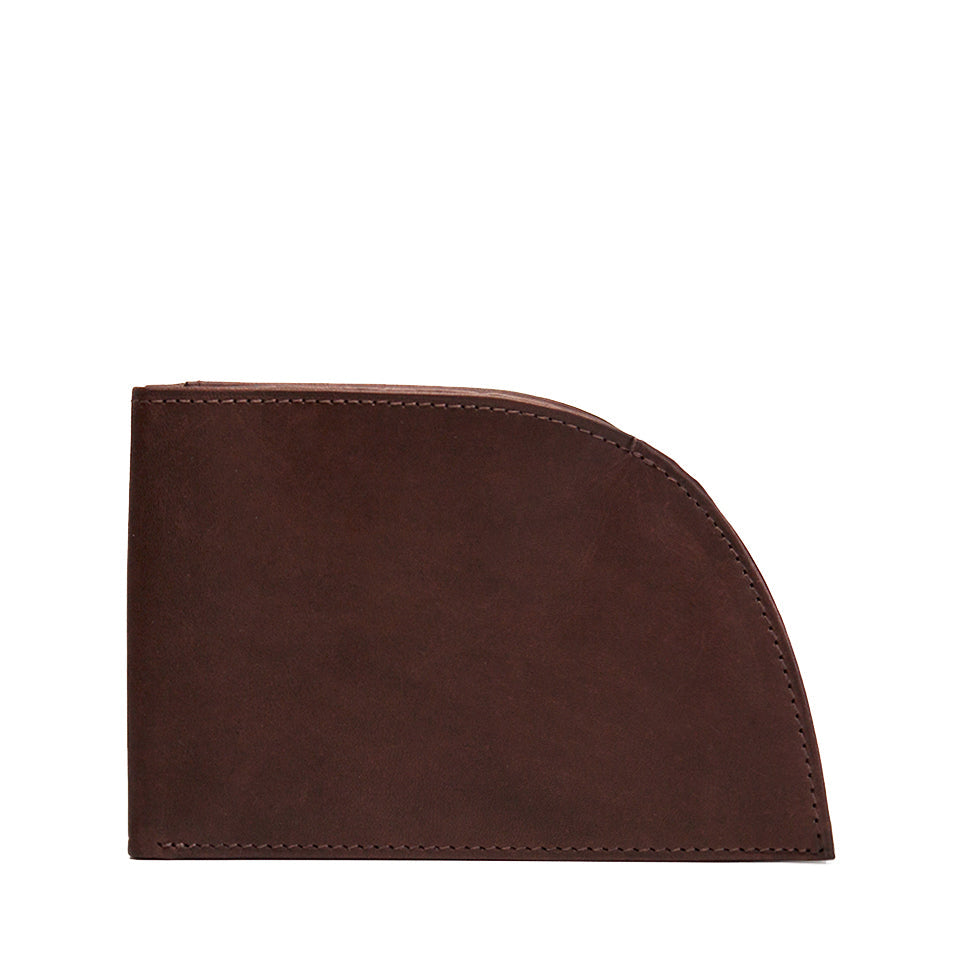Factory Second Previously Embossed Made in Maine Front Pocket Wallet - BROWN