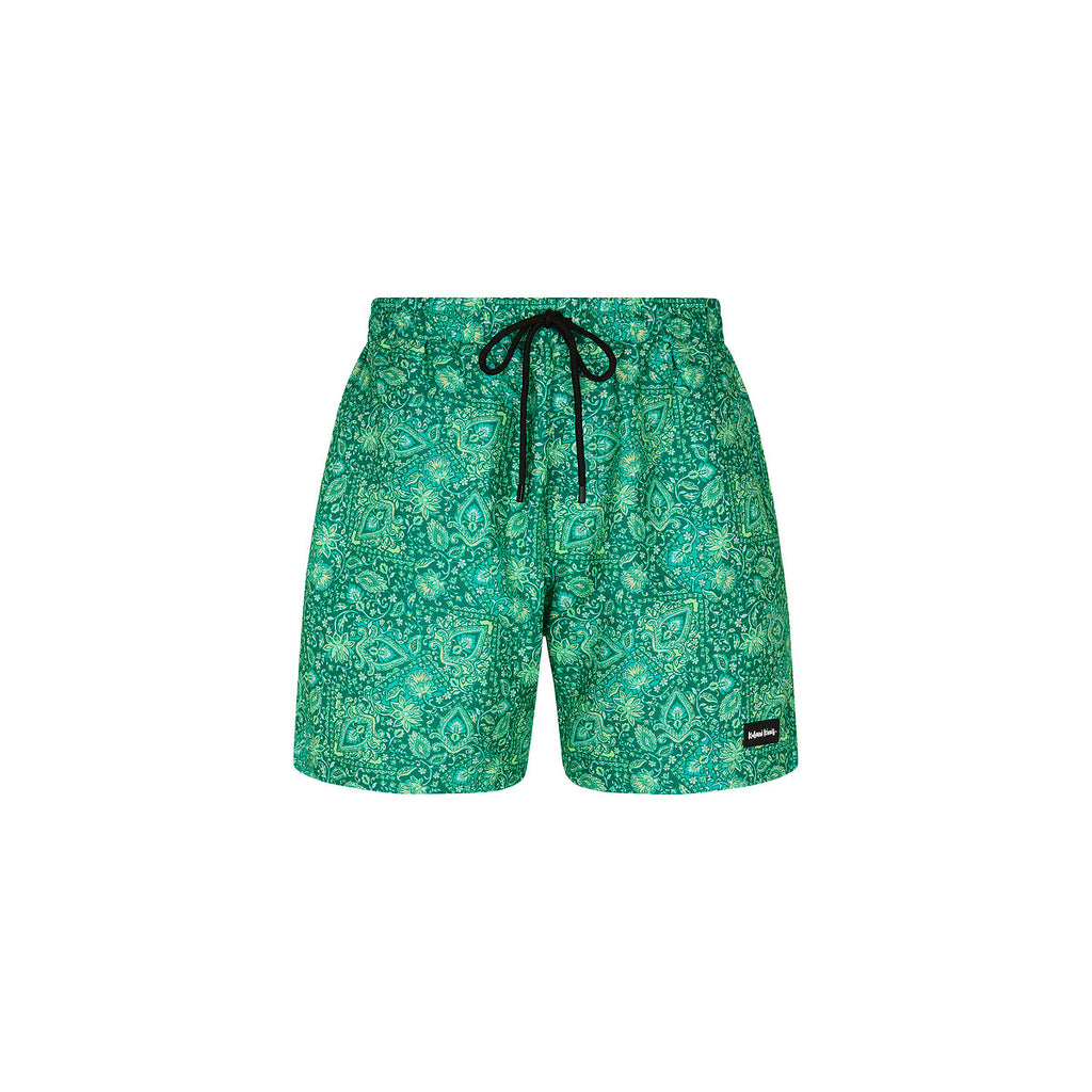 Kulani Kinis Mens Swim Trunks - Emerald Aura (Pocket Paradise Collection)