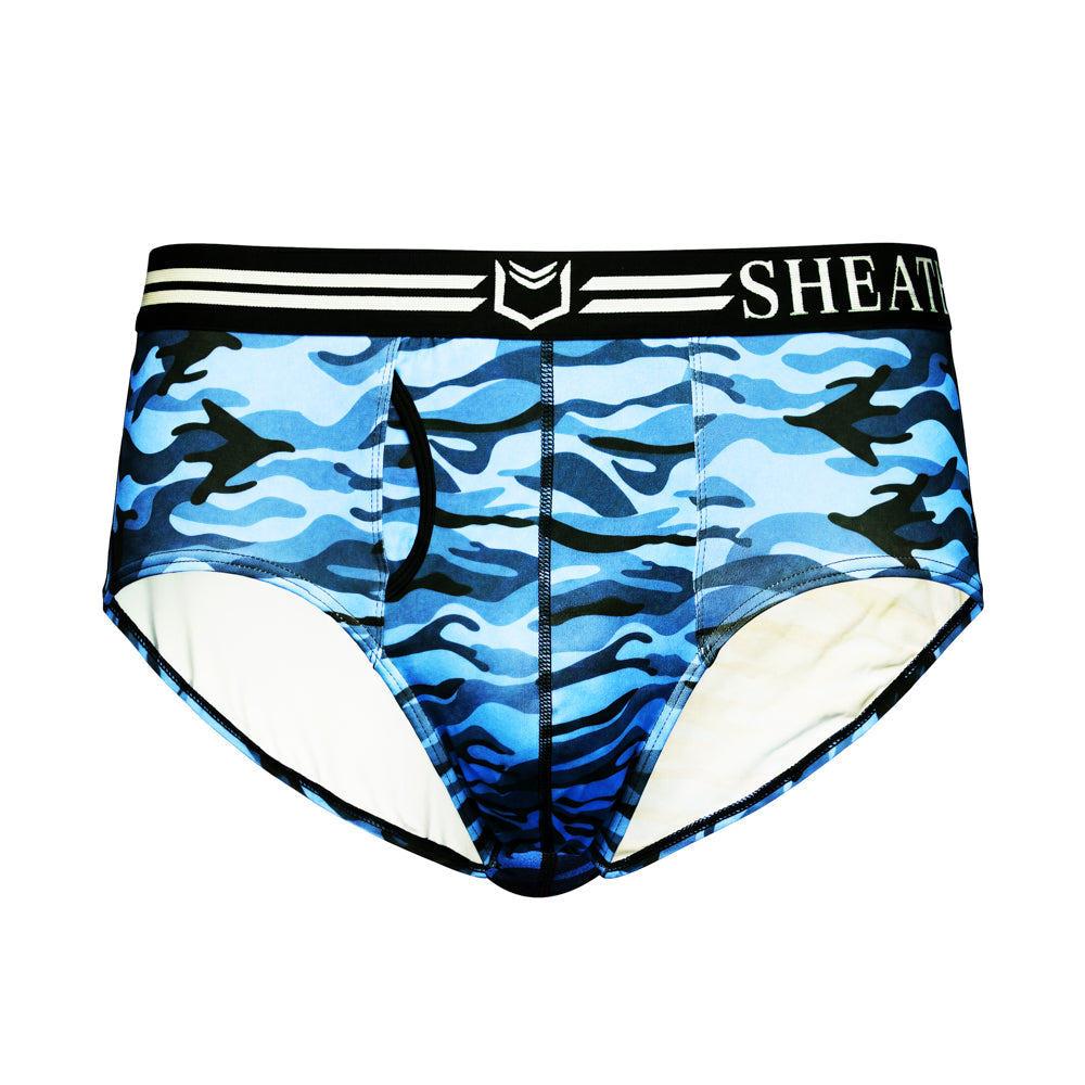 SHEATH Polyester Camo Men's Pouch American Brief