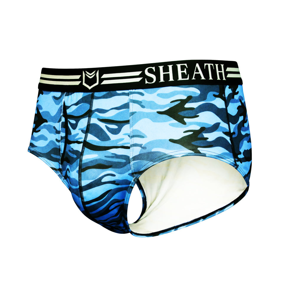 SHEATH Polyester Camo Men's Pouch American Brief