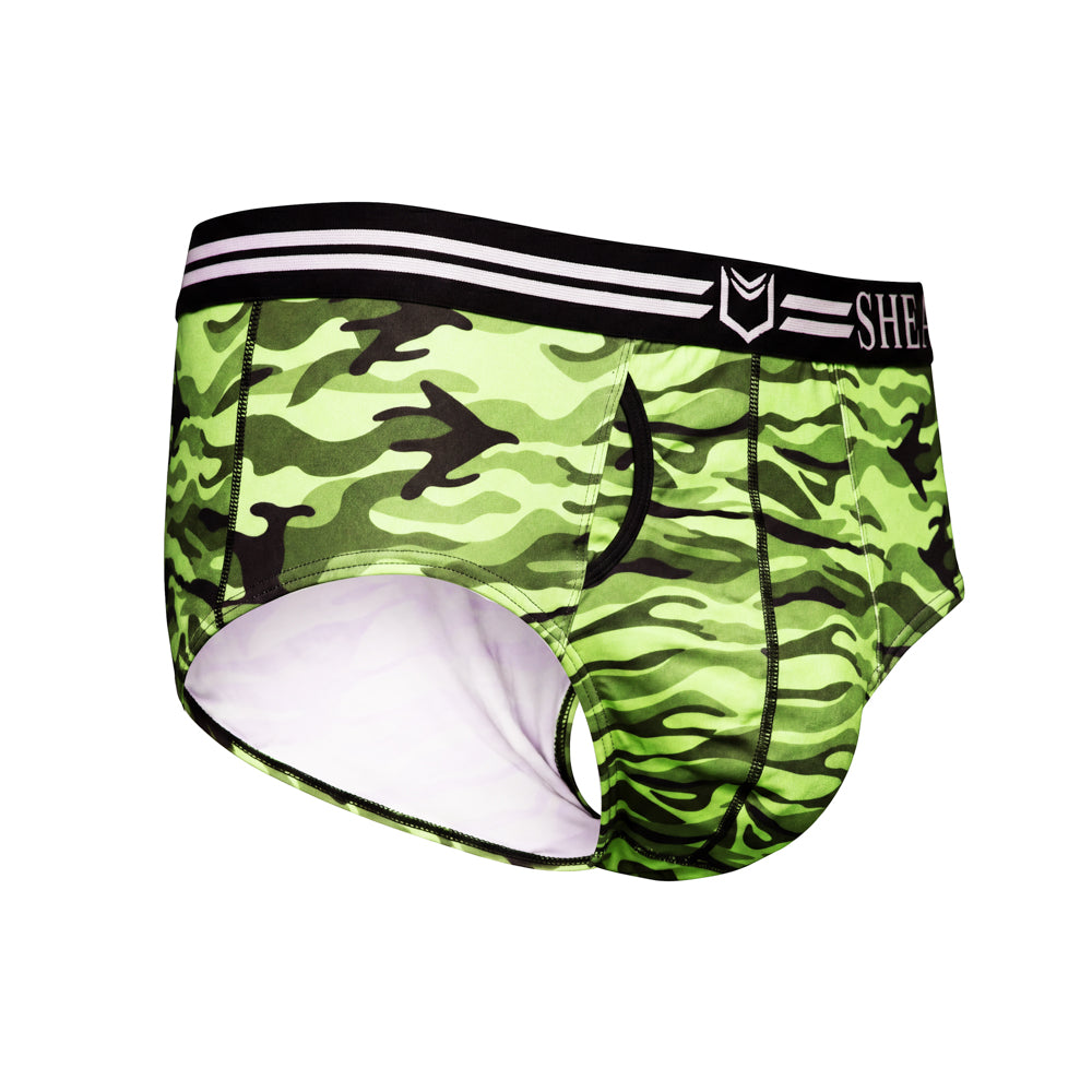 SHEATH Polyester Camo Men's Pouch American Brief