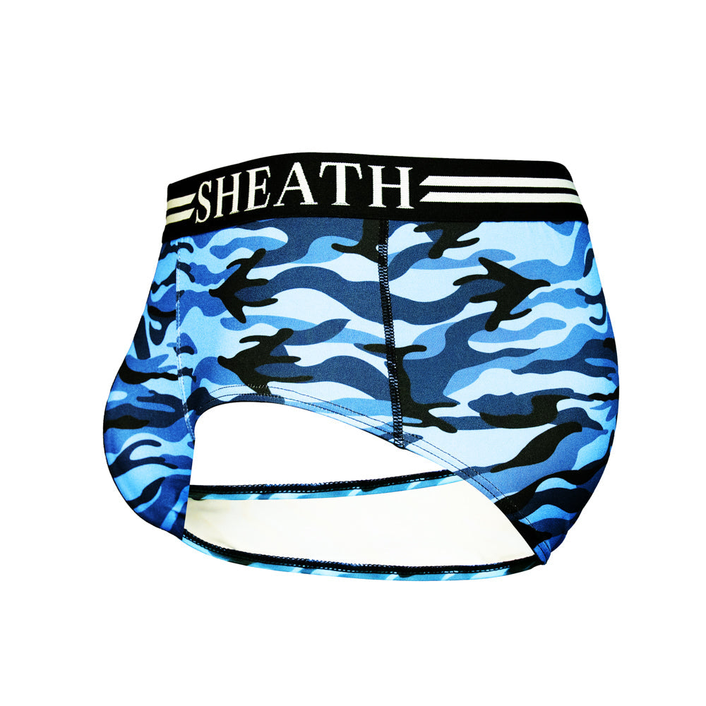 SHEATH Polyester Camo Men's Pouch American Brief