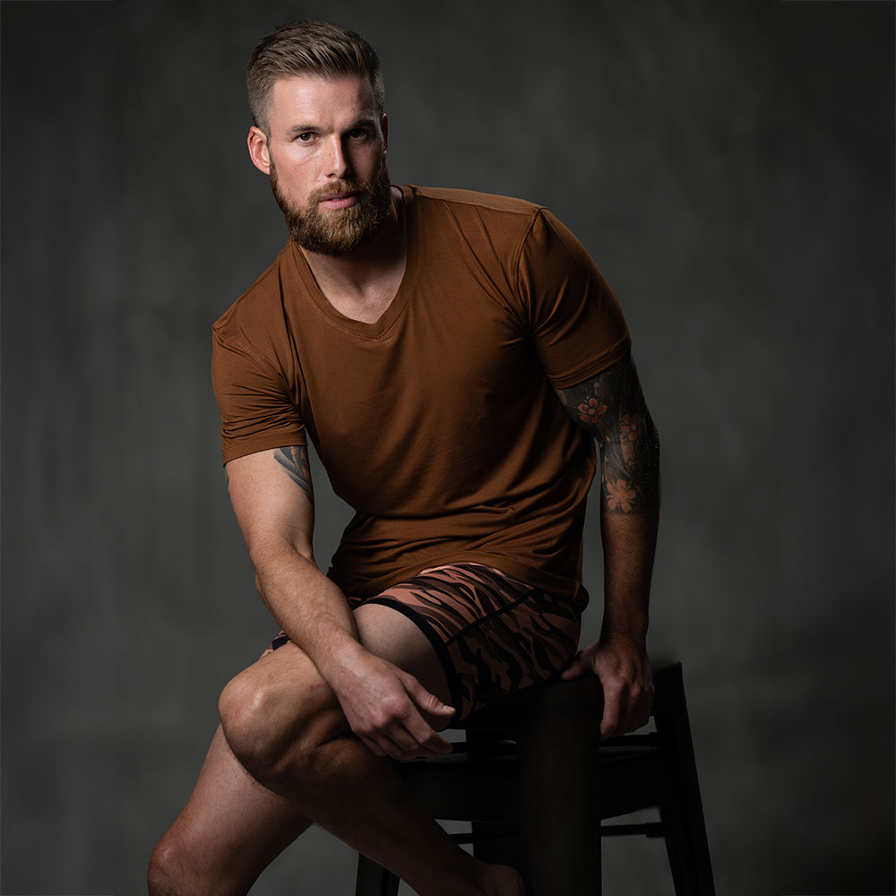 Men's Bamboo V-Neck Undershirt