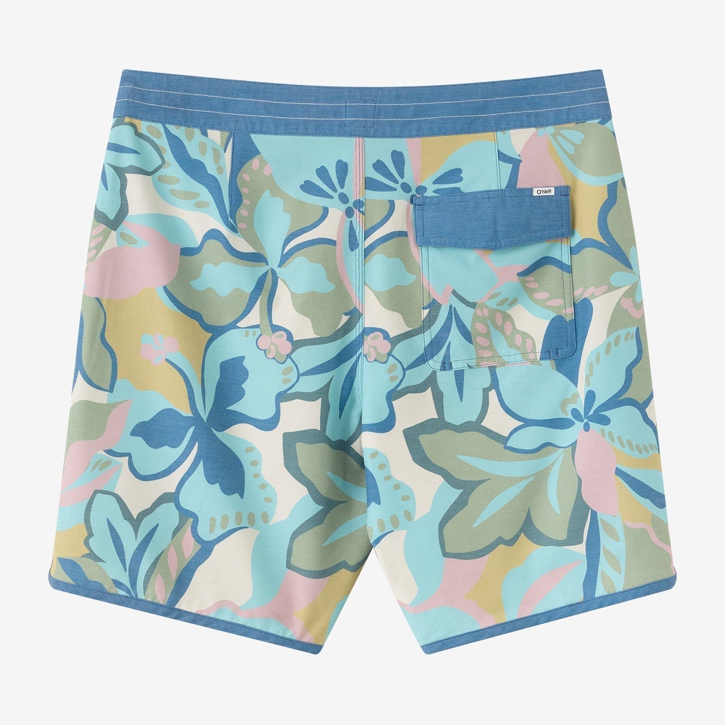 O'Neill O'Riginals Print Scallop 18" Boardshorts - Blue Fushion