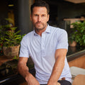 Semi-Spread Collar Polo Scottsdale Navy Spheres Original