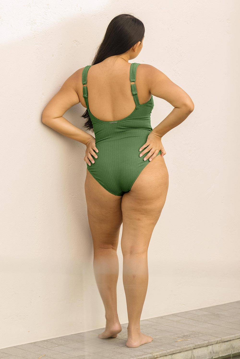 Sorrento Core Support One Piece Swim - Khaki Texture