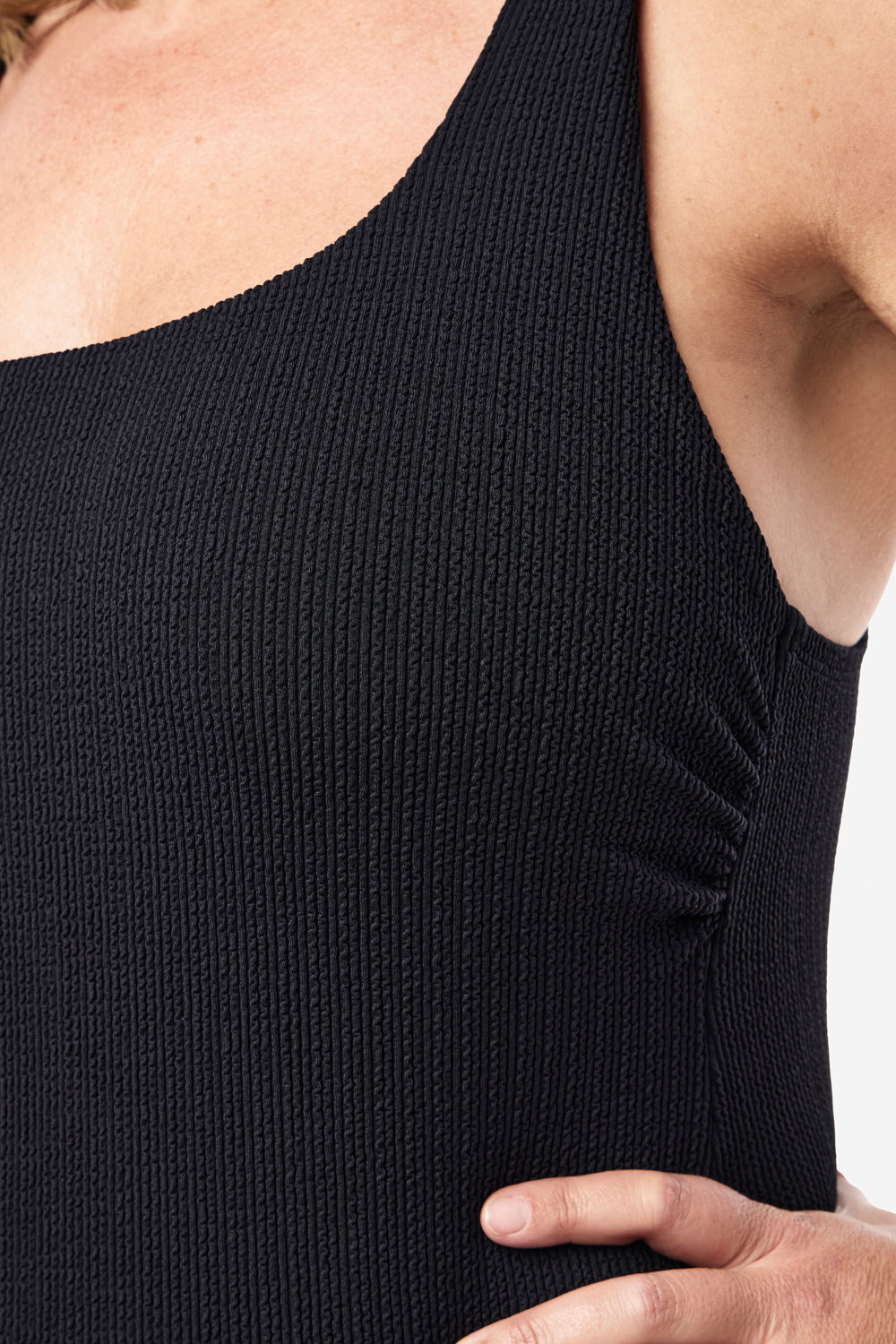 Sorrento Core Support One Piece Swim - Black Texture