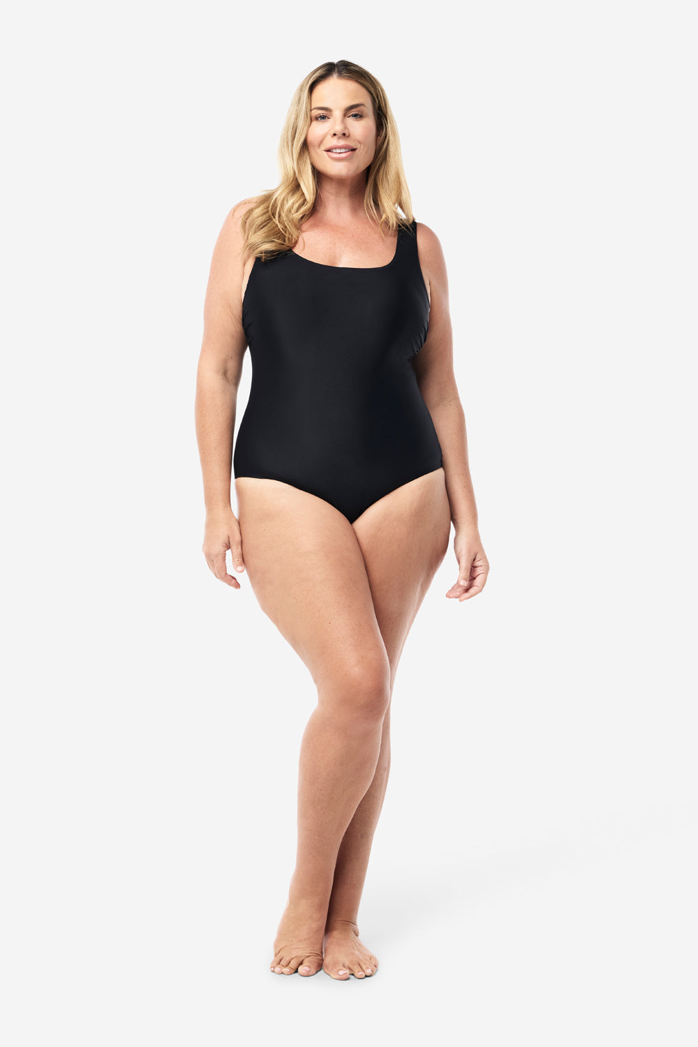 Sorrento Core Support One Piece Swim - Smooth Black