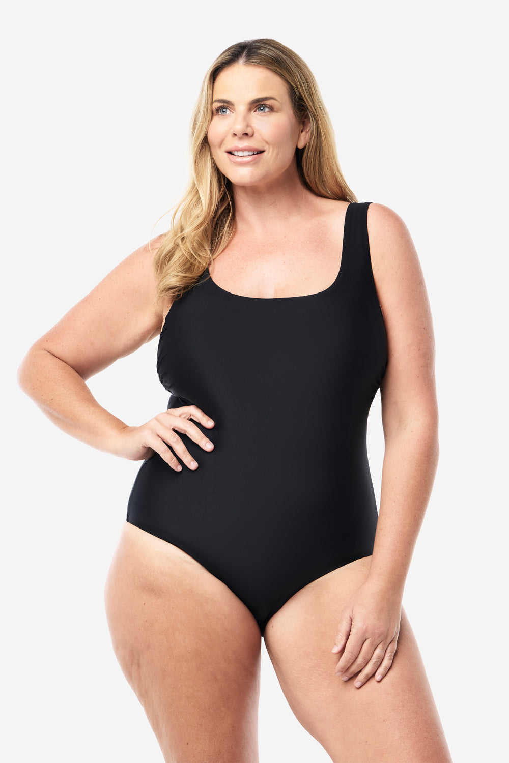 Sorrento Core Support One Piece Swim - Smooth Black