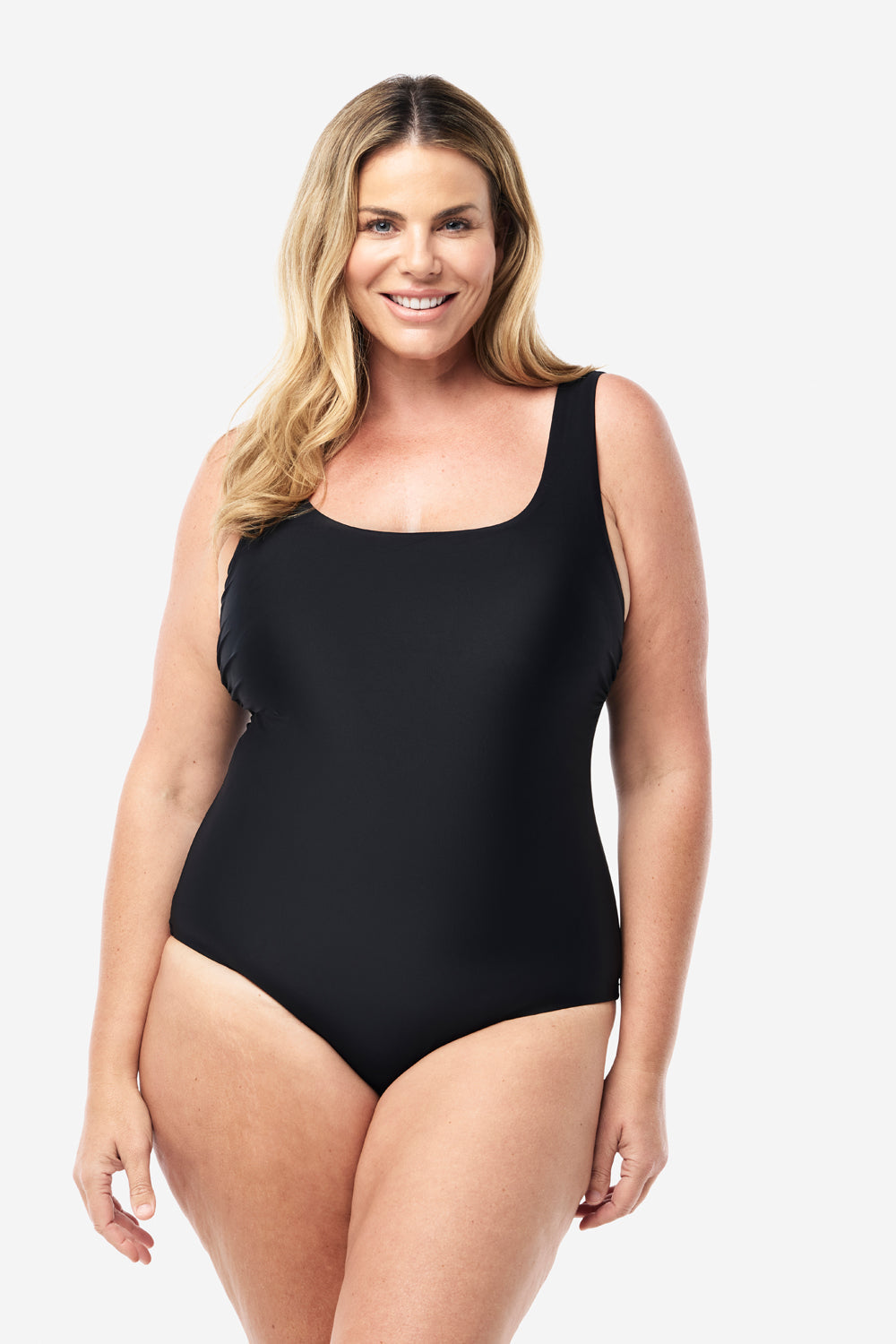 Sorrento Core Support One Piece Swim - Smooth Black