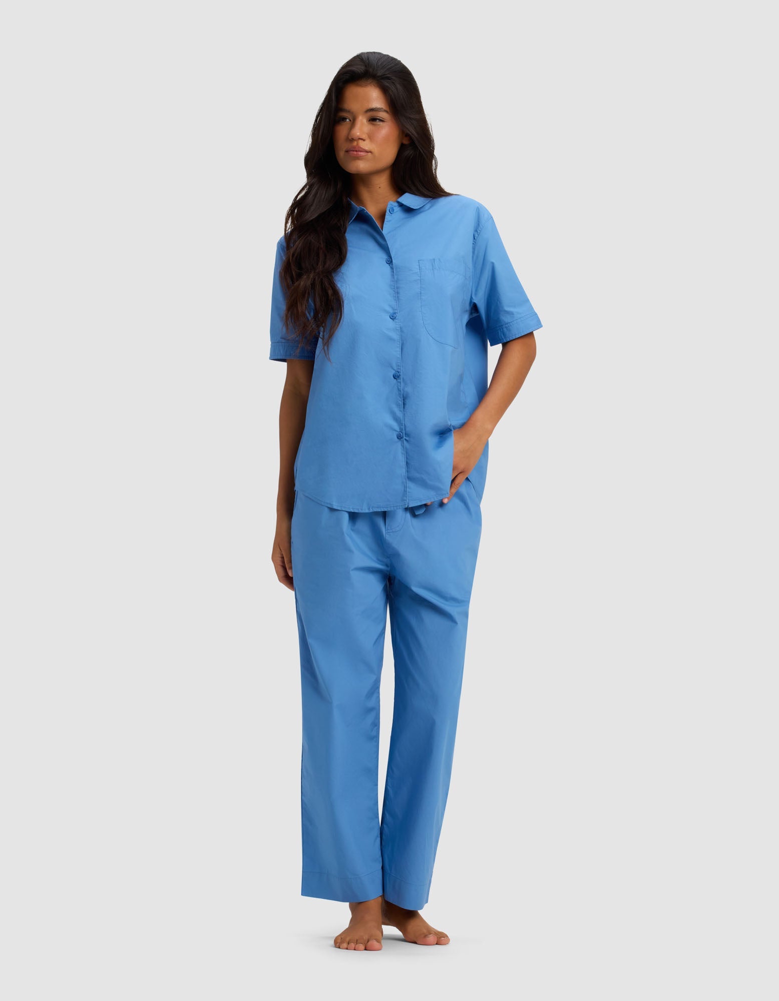Women's Sutton Short Sleeve & Cropped Pajama Pant Set