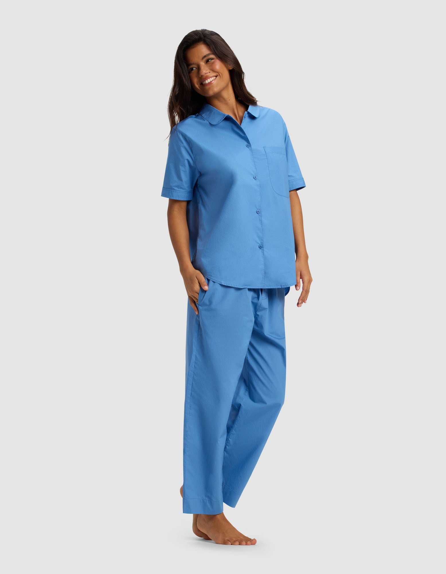 Women's Sutton Short Sleeve & Cropped Pajama Pant Set