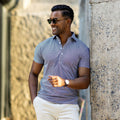 Semi-Spread Collar Polo Vantage Blue Original