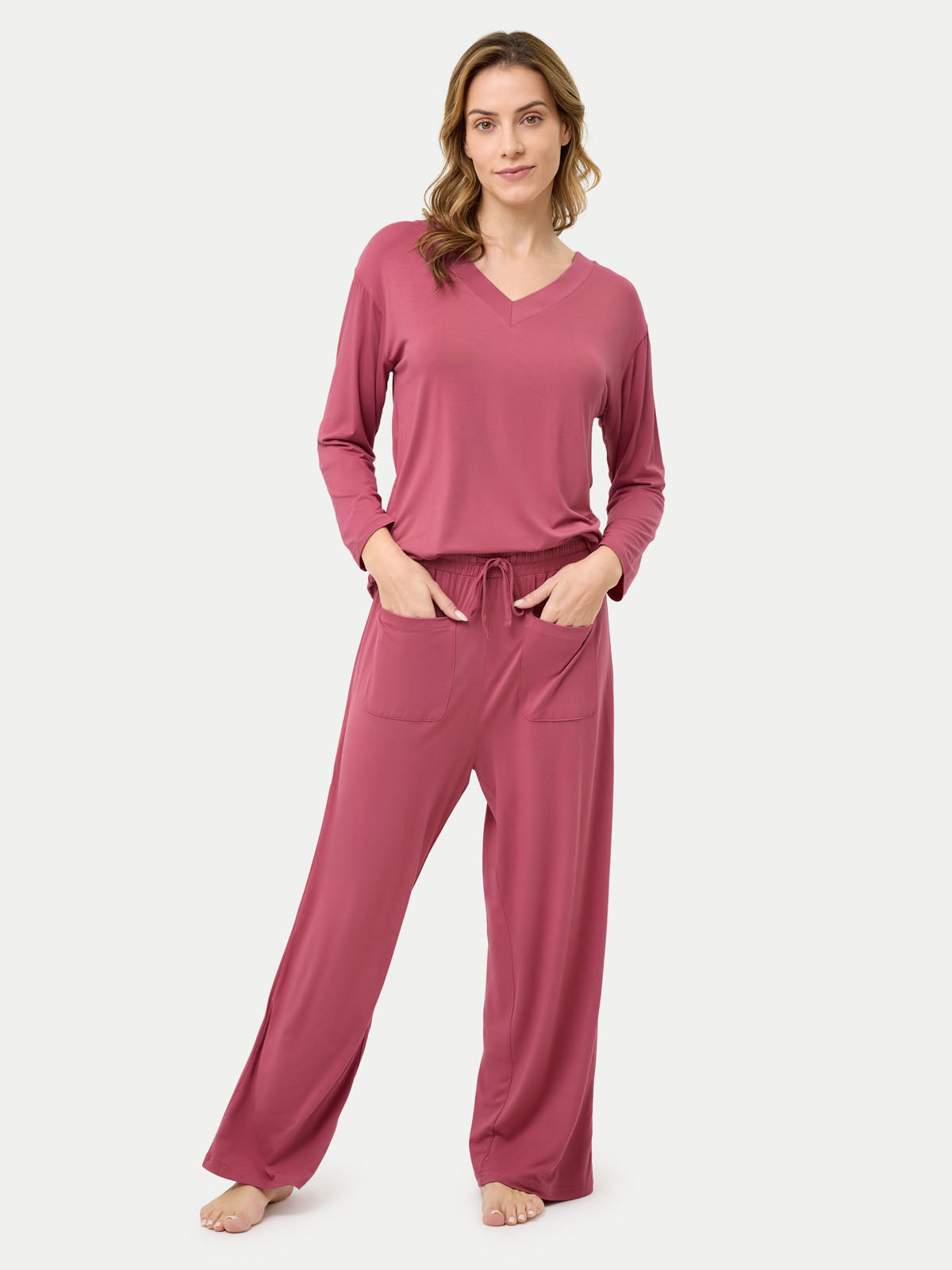 Long Sleeve Bamboo Slouchy PJs Set